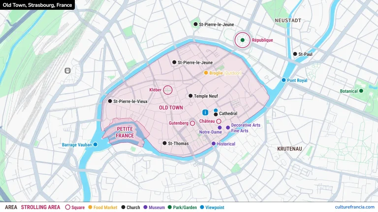Strasbourg Tourist Map: City & Old Town, PDF or Interactive